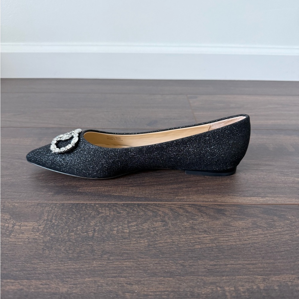 Dee Ocleppo Embellished Glitter Pointed Flats - Picture 11 of 14